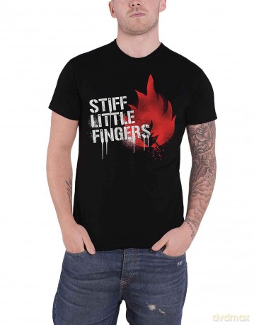 Stiff Little Fingers: Unisex T-Shirt: Graffiti (Black) (X-Large)