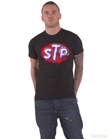 Stone Temple Pilots: Unisex T-Shirt: Red Logo (Black) (Small)