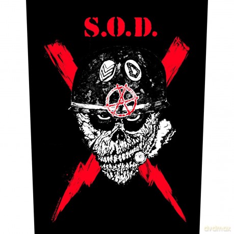 Stormtroopers Of Death: Stormtroopers of Death Back Patch: Scrawled Lightning