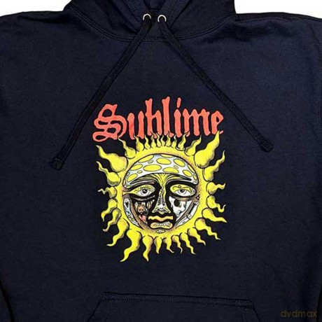 Sublime: Unisex Pullover Hoodie: Yellow Sun (Navy Blue) (Small)