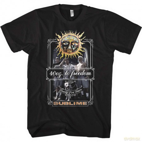 Sublime: Unisex T-Shirt: 25 Years (Black) (Medium)