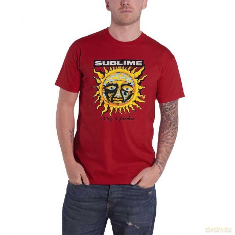 Sublime: Unisex T-Shirt: GRN 40 Oz (Red) (Small)