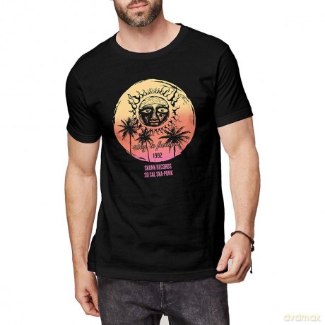 Sublime: Unisex T-Shirt: Skunk Records (Black) (Large)