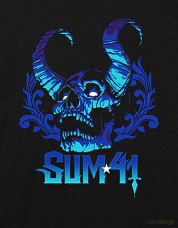 Sum 41: Unisex T-Shirt: Blue Demon (Black) (Back Print) (XX-Large)