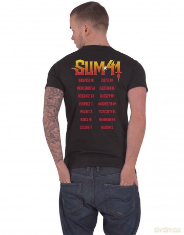 Sum 41: Unisex T-Shirt: Out For Blood (Black) (Back Print) (Large)
