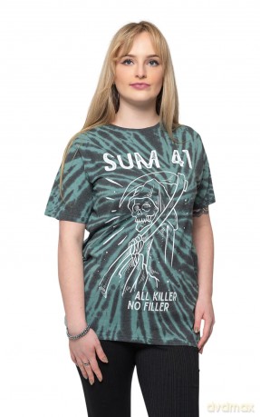 Sum 41: Unisex T-Shirt: Reaper (Green) (Wash Collection) (Medium)
