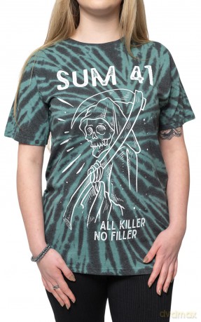 Sum 41: Unisex T-Shirt: Reaper (Green) (Wash Collection) (X-Large)