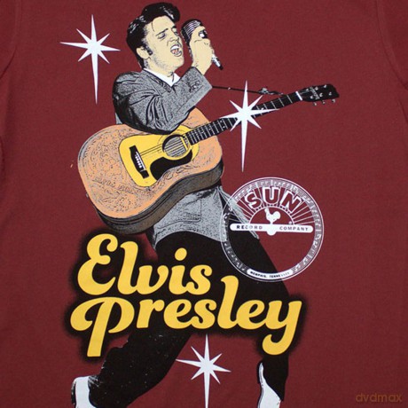 Sun Records: Ladies T-Shirt: Elvis Mic (Red) (Medium)