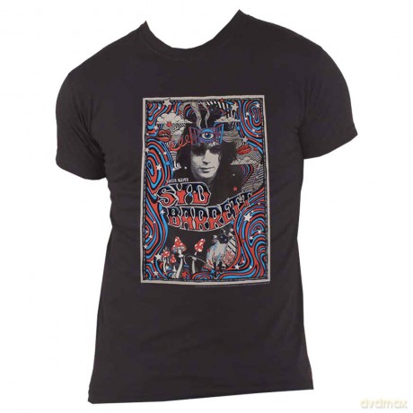 Syd Barrett: Unisex T-Shirt: Melty Poster (Black) (Ex-Tour) (X-Large)