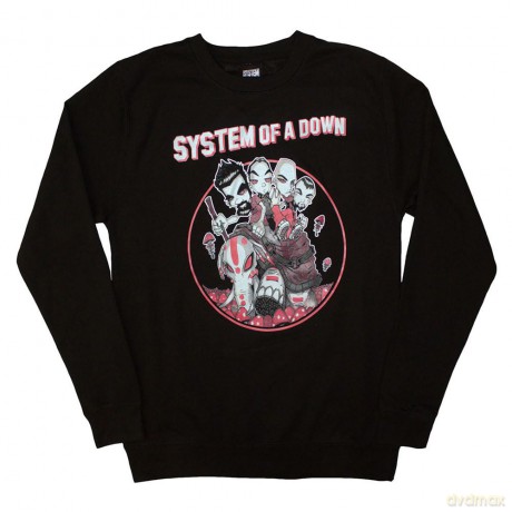System Of A Down: Unisex Sweatshirt: Mushroom People (Black) (X-Large)