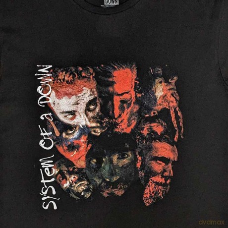 System Of A Down: Unisex T-Shirt: Painted Faces (Black) (Large)