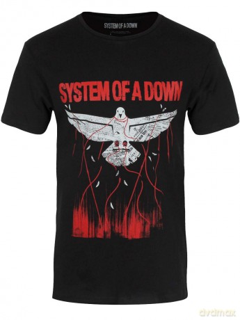 System Of A Down: Unisex Tee: Dove Overcome (Medium)
