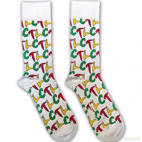Tlc: TLC Unisex Ankle Socks: Logo Repeat (White) (UK Size 7 - 11)