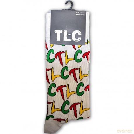 Tlc: TLC Unisex Ankle Socks: Logo Repeat (White) (UK Size 7 - 11)