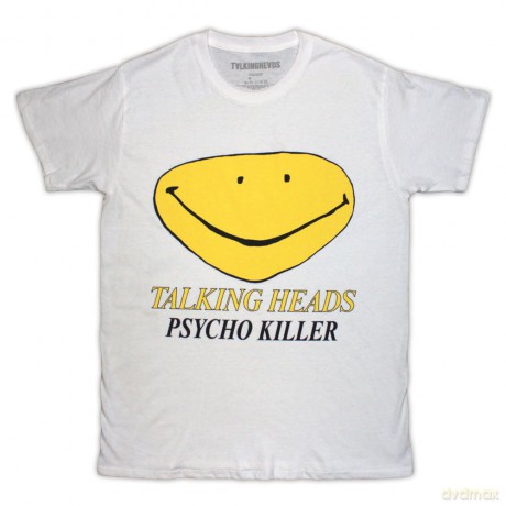 Talking Heads: Unisex T-Shirt: Psycho Killer (White) (Large)
