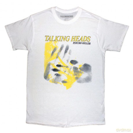 Talking Heads: Unisex T-Shirt: Psycho Killer Hands (White) (Medium)