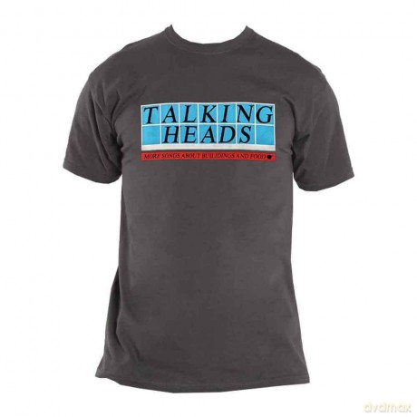 Talking Heads: Unisex T-Shirt: Tiled Logo (Charcoal Grey) (Large)