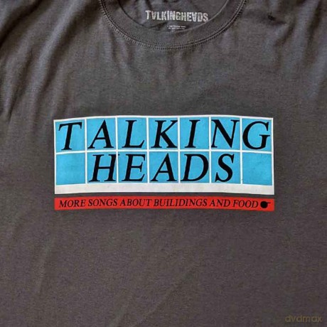 Talking Heads: Unisex T-Shirt: Tiled Logo (Charcoal Grey) (X-Large)