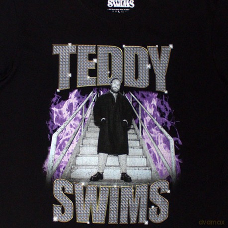 Teddy Swims: Unisex T-Shirt: Retro Bootleg (Black) (Small)