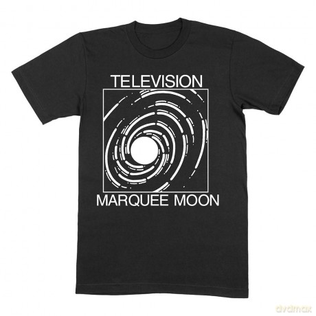 Television: Unisex T-Shirt: Marquee Moon (Black) (Large)
