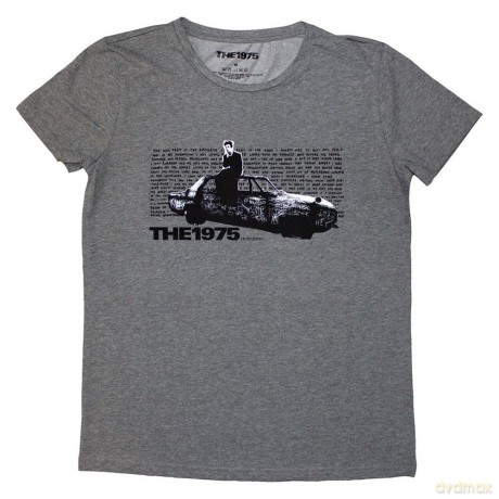 1975 - The: The 1975 Ladies T-Shirt: Car Photo (Grey) (Medium)