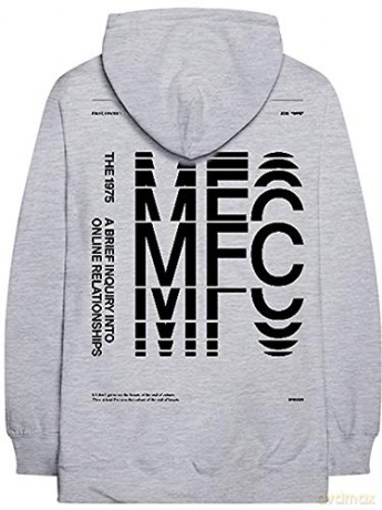 1975 - The: The 1975 Unisex Pullover Hoodie: ABIIOR MFC (Back Print) (Large)