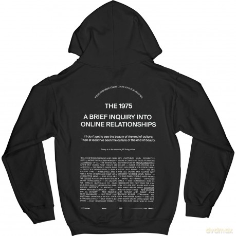 1975 - The: The 1975 Unisex Pullover Hoodie: ABIIOR Welcome Welcome Version 2. (Back Print) (X-Large)
