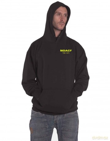 1975 - The: The 1975 Unisex Pullover Hoodie: NOACF (Black) (Back Print) (Small)