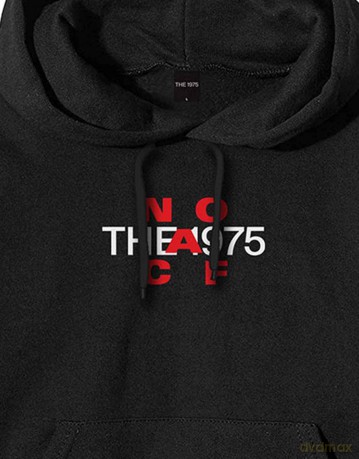 1975 - The: The 1975 Unisex Pullover Hoodie: NOACF (Black) (Medium)