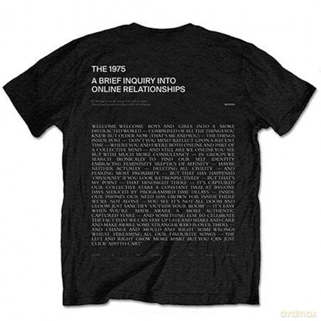 1975 - The: The 1975 Unisex Tee: ABIIOR Wecome Welcome Version 2. (Back Print) (Medium)