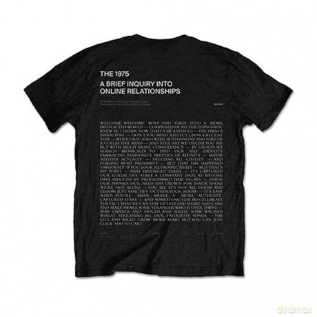 1975 - The: The 1975 Unisex Tee: ABIIOR Wecome Welcome Version 2. (Back Print) (Small)
