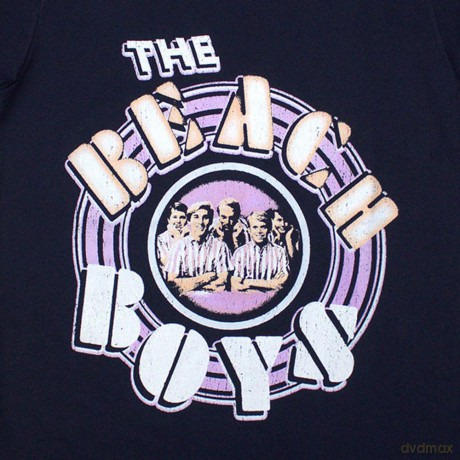 Beach Boys - The: The Beach Boys Ladies T-Shirt: Vintage Photo (Navy Blue) (X-Large)