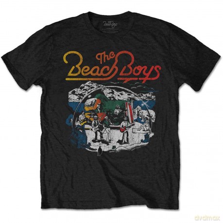 Beach Boys - The: The Beach Boys Men's Tee: Live Drawing (Large)