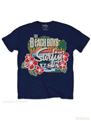 The Beach Boys: Men's Tee: Surfin USA Tropical (Medium)