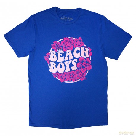 Beach Boys - The: The Beach Boys Unisex T-Shirt: Floral Print (Blue) (Medium)
