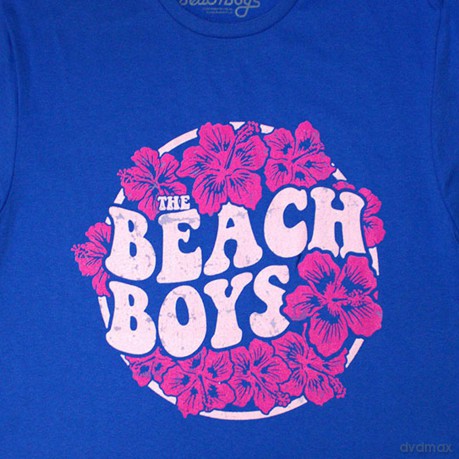 Beach Boys - The: The Beach Boys Unisex T-Shirt: Floral Print (Blue) (Medium)