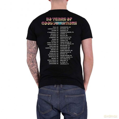 Beach Boys - The: The Beach Boys Unisex Tee: Good Vibes Tour (Back Print) (Medium)