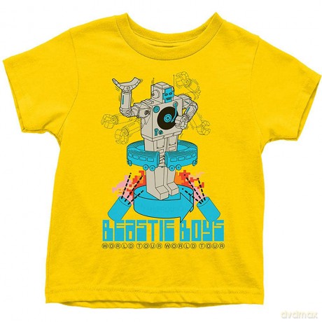 Beastie Boys - The: The Beastie Boys Kids T-Shirt: Robot (Yellow) (9-10 Years)