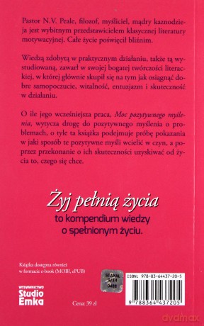 Żyj pełnią życia - Peale Norman Vincent [KSIĄŻKA]