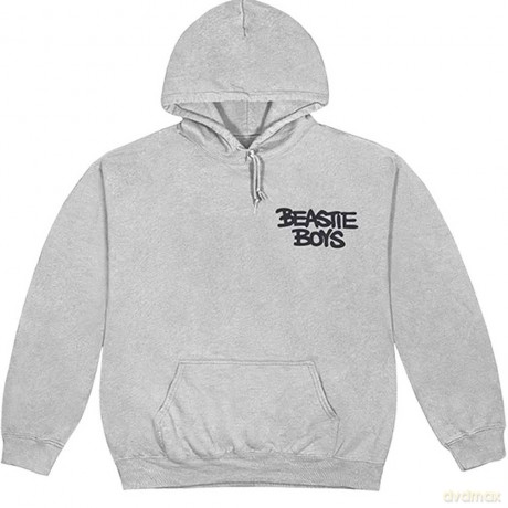 Beastie Boys - The: The Beastie Boys Unisex Pullover Hoodie: Check Your Head (Grey) (Back Print) (X-Large)