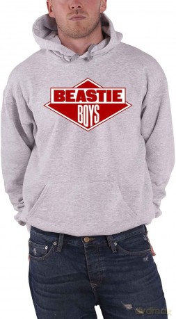 Beastie Boys - The: The Beastie Boys Unisex Pullover Hoodie: Diamond Logo (Grey) (Small)