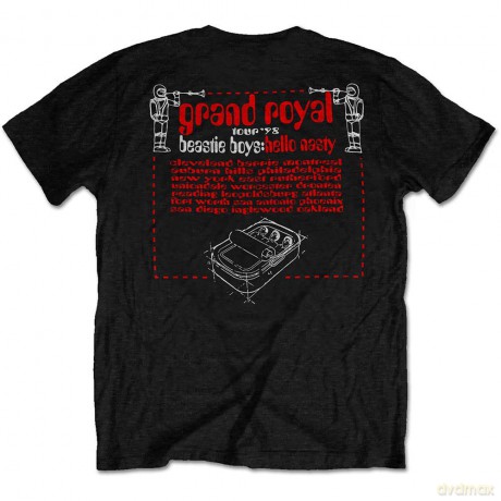 Beastie Boys - The: The Beastie Boys Unisex T-Shirt: Hello Nasty (Black) (Back Print) (Small)