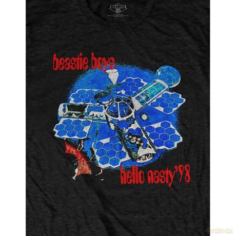 Beastie Boys - The: The Beastie Boys Unisex T-Shirt: Hello Nasty (Black) (Back Print) (X-Large)