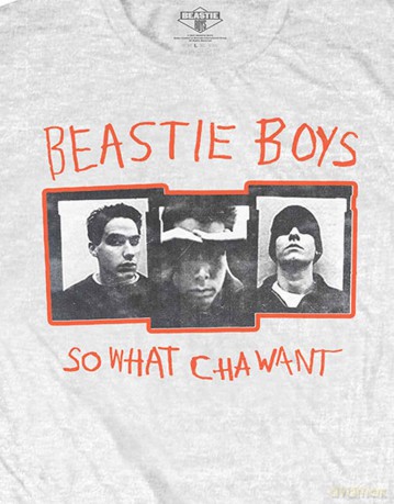 Beastie Boys - The: The Beastie Boys Unisex T-Shirt: So What Cha Want (White) (Small)