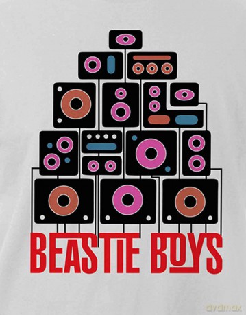 Tape: The Beastie Boys Unisex T-Shirt: (White) (Medium)