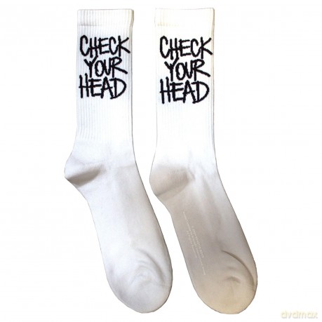 Beastie Boys - The: The Beastie Boys Unisex Terry Socks: Check Your Head (White) (UK Size 4 - 7)