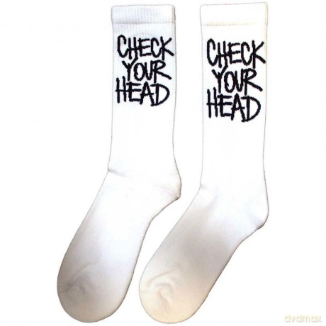 Beastie Boys - The: The Beastie Boys Unisex Terry Socks: Check Your Head (White) (UK Size 7 - 11)