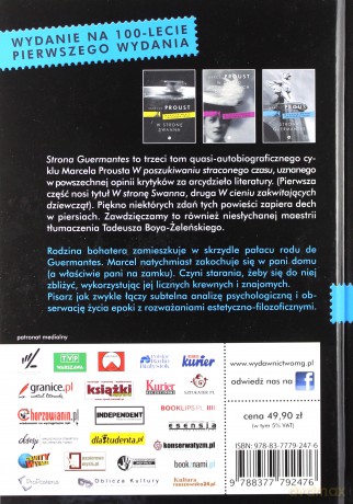Strona Guermantes. Tom 3 cyklu W poszukiwaniu straconego czasu - Proust Marcel [KSIĄŻKA]