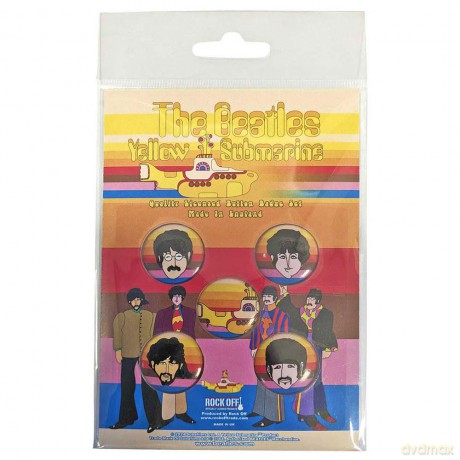 The Beatles: Button Badge Pack: Yellow Submarine Portrait