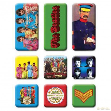 The Beatles: Fridge Magnet Set: Sgt Pepper